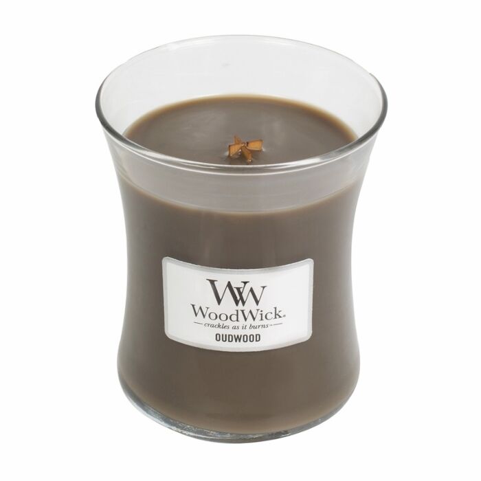WoodWick® Medium Jar Candle - Oudwood-1